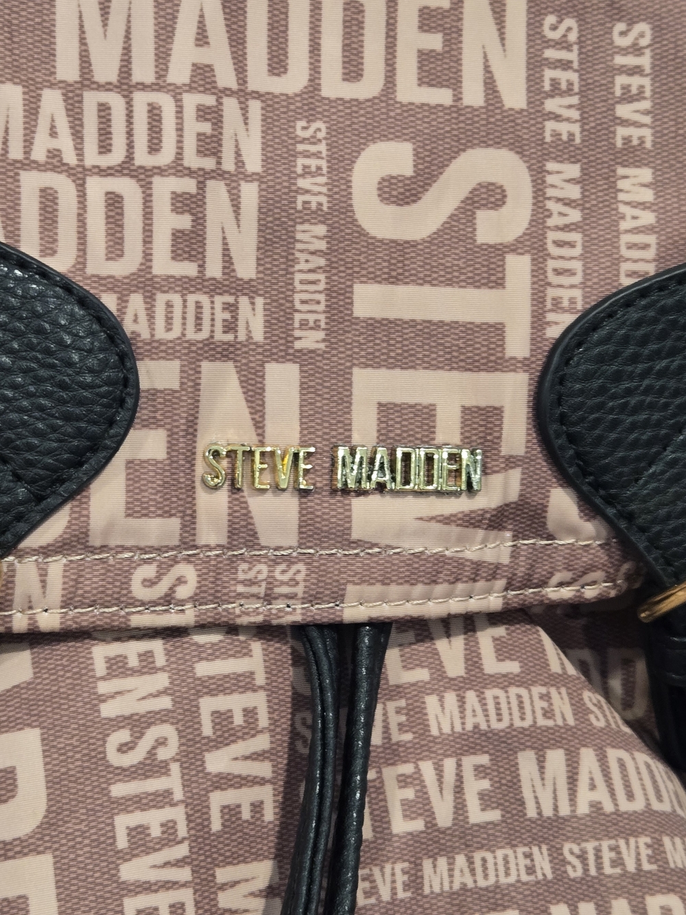 Steve Madden Peach Monogram Backpack - Picture 14 of 14